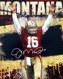 JOE MONTANA AUTOGRAPHED FRAMED 16X20 PHOTO SAN FRANCISCO 49ERS BECKETT 209416