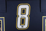 OMARION HAMPTON (Chargers dark SKYLINE) Signed Autographed Framed Jersey Beckett