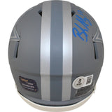 Brandon Aubrey Autographed Dallas Cowboys Mini Helmet Slate Beckett 50960