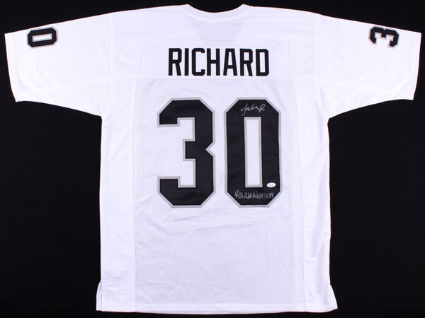 Jalen Richard Signed Las Vegas Raiders Jersey Inscribed Raider Nation (JSA COA)