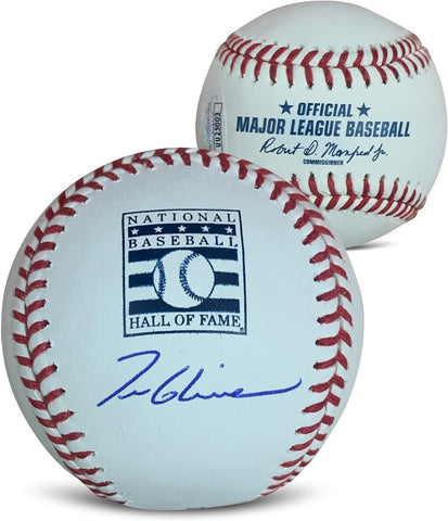 Tom Glavine Autographed Hall of Fame HOF Logo Signed Baseball JSA COA + Case