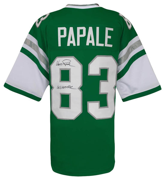 Vince Papale Signed Light Green Custom Football Jersey w/Invincible - (SS COA)