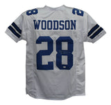 Darren Woodson Autographed/Signed Pro Style White XL Jersey BAS 33205