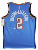 Thunder Shai Gilgeous-Alexander Signed Blue Nike Icon Ed. Jersey JSA #CA49718
