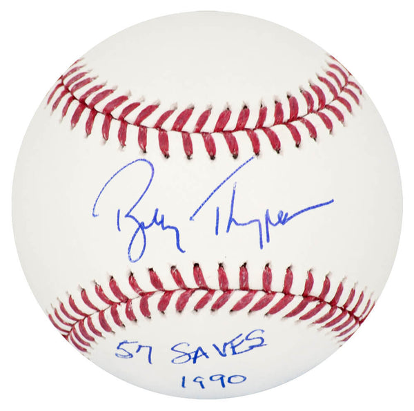 Bobby Thigpen Signed Rawlings Official MLB Baseball w/57 Saves 1990 - (SS COA)