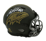Anquan Boldin Signed Baltimore Ravens Speed STS 4 NFL Mini Helmet