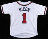 Otis Nixon Signed Atlanta Braves White Jersey Inscribed "620 SBs" (RSA Hologram)