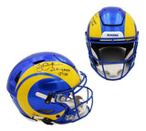 Eric Dickerson Signed Los Angeles Rams Speed Flex Authentic NFL Helmet + Inscr