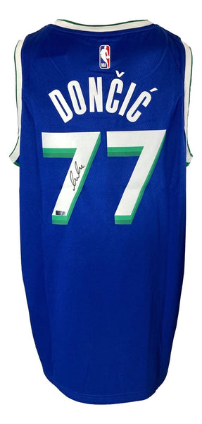 Luka Doncic Signed Dallas Mavericks 2023/24 Nike City Swingman Jersey Panini