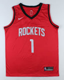 John Wall Signed Rockets Nike Style Jersey (Beckett COA) Houston's 5xAll Star