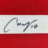 FRAMED Autographed/Signed CARLI LLOYD 35x39 Red Team USA Jersey JSA COA