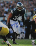 Jordan Hicks Philadelphia Eagles Signed 11x14 Color Photo JSA 141603