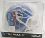 Ed McCaffrey Signed Denver Broncos Throwback Speed Mini Helmet (Beckett) W.R.