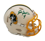 Brett Favre Signed Green Bay Packers Speed Retro NFL Mini Helmet