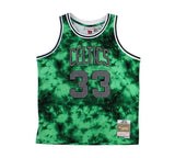 Larry Bird Signed Boston Celtics Mitchell & Ness Swingman Galaxy Green Jersey