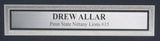 Drew Allar Autographed/Inscribed 16x20 Photo Penn State Framed JSA 183360