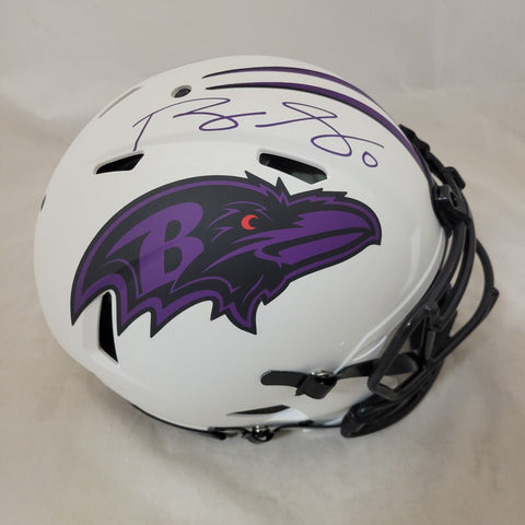 ROQUAN SMITH SIGNED RAVENS F/S LUNAR ECLIPSE SPEED AUTHENTIC HELMET BECKETT QR