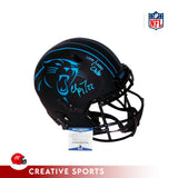 Christian McCaffrey Autographed Panthers Eclipse F/S Authentic Helmet - Beckett