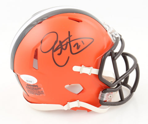 Eric Metcalf Signed Cleveland Browns Speed Mini Helmet (JSA QR & Players Ink)