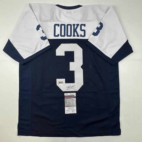 Autographed/Signed Brandin Cooks Dallas Thanksgiving Day Football Jersey JSA COA