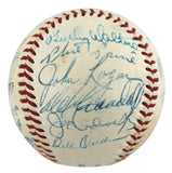 1954 Braves (23) Aaron, Mathews Signed Giles Onl Baseball Graded 7 PSA & JSA LOA