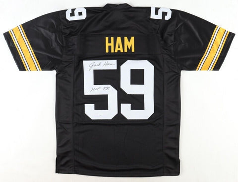 Jack Ham Signed Pittsburgh Steelers Jersey Inscribed "HOF 88" (JSA) Linebacker