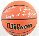 Jim Calhoun Jim Boeheim Autographed NCAA Wilson Basketball - Beckett W Hologram