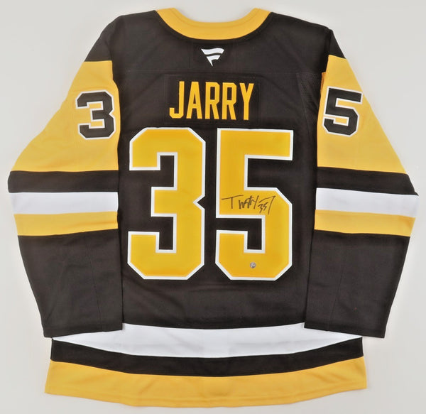 Tristan Jarry Signed Pittsburgh Penguins Jersey (Frameworth) 2xAll Star Goalie