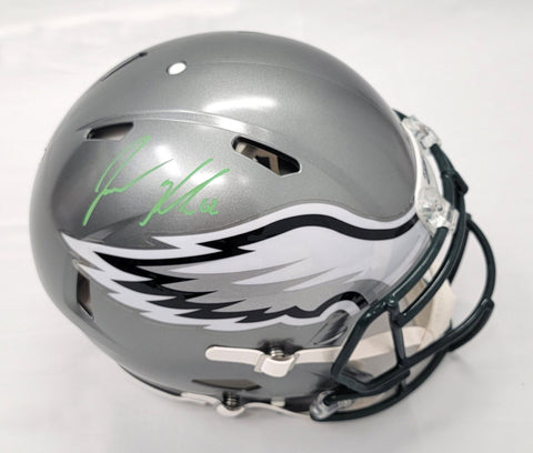 Jason Kelce Autographed Philadelphia Eagles Authentic Flash Speed Helmet PSA ITP
