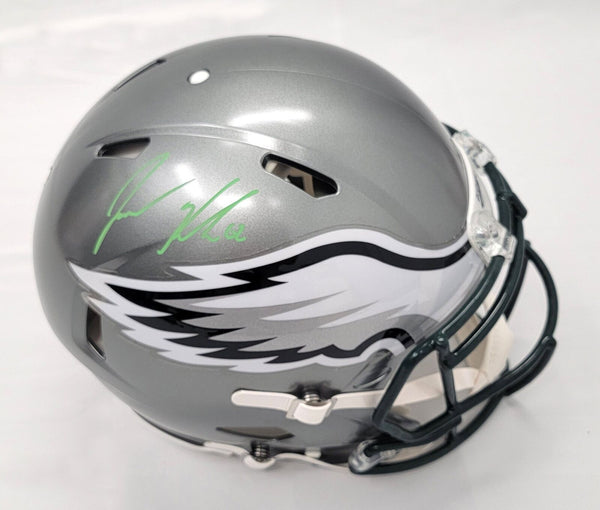 Jason Kelce Autographed Philadelphia Eagles Authentic Flash Speed Helmet PSA ITP