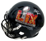 Quinyon Mitchell Signed Full Size Replica SB LIX Champs Helmet Eagles PSA/DNA