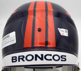 Russell Wilson Autographed Blue Full Size Helmet Broncos Fanatics DQ16478460