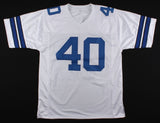 Bill Bates Signed Cowboys Jersey Inscribed "Super Bowl Champ 92 93 95 (PLYR COA)