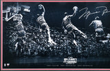 Michael Jordan Autographed Framed 18x36 Photo Bulls Dunk Contest /123 UDA