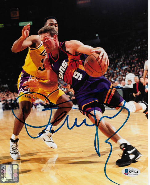 Dan Majerle Autographed Phoenix Suns 8x10 Photo Beckett Authenticated