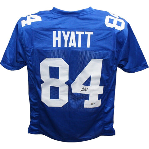 Jalin Hyatt Autographed/Signed Pro Style Blue Jersey Beckett 42794