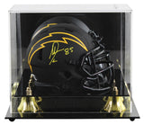 Chargers Antonio Gates Signed Eclipse Speed Mini Helmet W/ Case BAS Witnessed