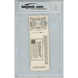 Deion Sanders Autographed Florida State Seminoles 1988 Ticket Beckett 53104