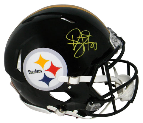 TROY POLAMALU SIGNED PITTSBURGH STEELERS FULL SIZE SPEED AUTHENTIC HELMET BAS