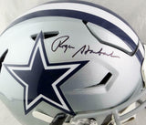 Roger Staubach Autographed Cowboys F/S SpeedFlex Authentic Helmet- Beckett W*Blk