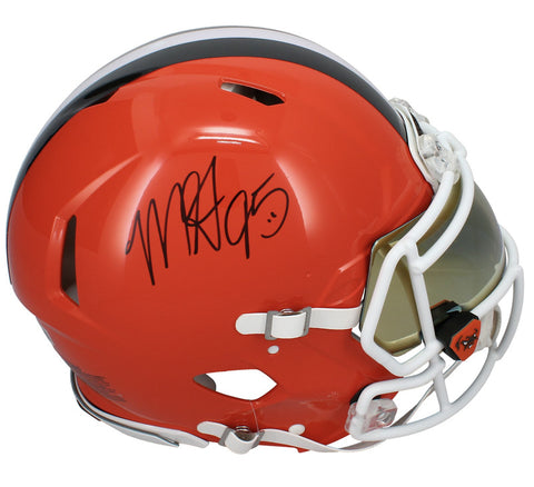 Myles Garrett Autographed Cleveland Browns Authentic Speed Helmet Beckett