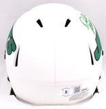 Darrelle Revis Autographed New York Jets Lunar Speed Mini Helmet -Beckett W Holo
