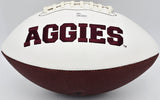 Johnny Manziel Autographed Texas A&M White Logo Football 12 Heisman JSA WP142575