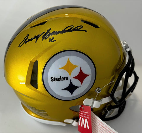 Steelers TERRY BRADSHAW Signed Full Size FLASH Authentic Speed Helmet AUTO - BAS