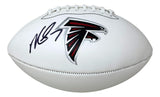 Michael Vick Signed Atlanta Falcons Logo Football (Beckett) 4xPro Bowl Q.B.