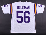 Chris Doleman Signed Vikings Jersey Inscribed "HOF 12" (JSA COA) 8xPro Bowl DE