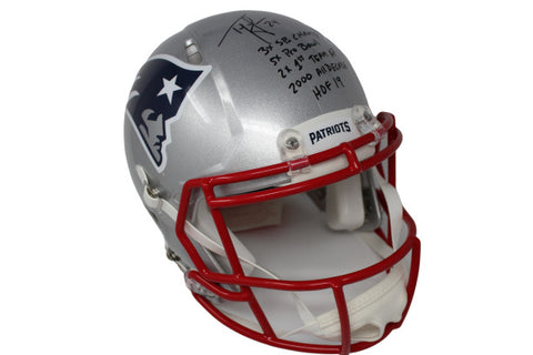 Ty Law New England Patriots Signed Full Size Authentic Speed Multi-Insc Helmet