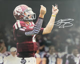 Johnny Manziel Texas A&M Heisman Winner Signed 16x20 Photo Beckett Witness 05168