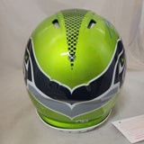 KENNETH WALKER III SIGNED SEAHAWKS FLASH SPEED AUTHENTIC HELMET BECKETT