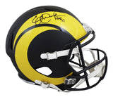Rams Eric Dickerson "HOF" Signed 2025 Rivalries F/S Speed Rep Helmet W/ Case BAS